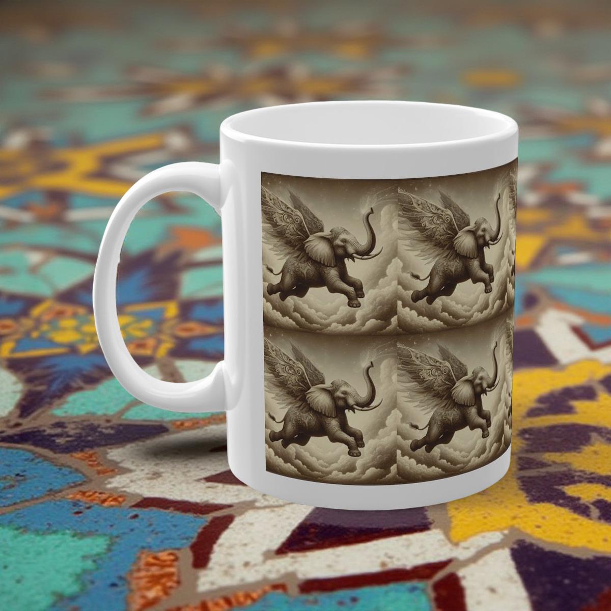 Elefanten Tasse - Fantasy Tasse - Geschenkidee für Elefanten Liebhaber - Elefanten Fee - Fantasy Gift Idea